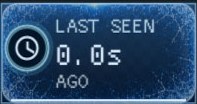 Last seen tile showing seconds since the drone was heard